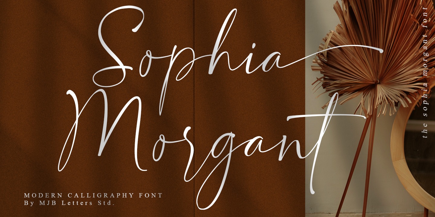 Пример шрифта Sophia Morgant #1